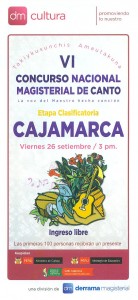 VI Concurso Nacional de Canto Magisterial