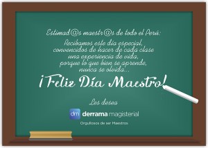 Feliz Día del Maestro