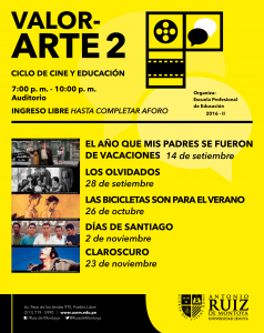 Festival de Cine para docentes en la Universidad Antonio Ruiz de Montoya