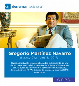 In Memoriam: Gregorio Martínez Navarro (1942-2017)