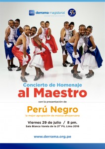 Derrama Magisterial celebra Fiestas Patrias con Perú Negro en la Feria del Libro